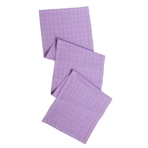 Chiapas Plaid Table Runner - Lilac - Made Trade