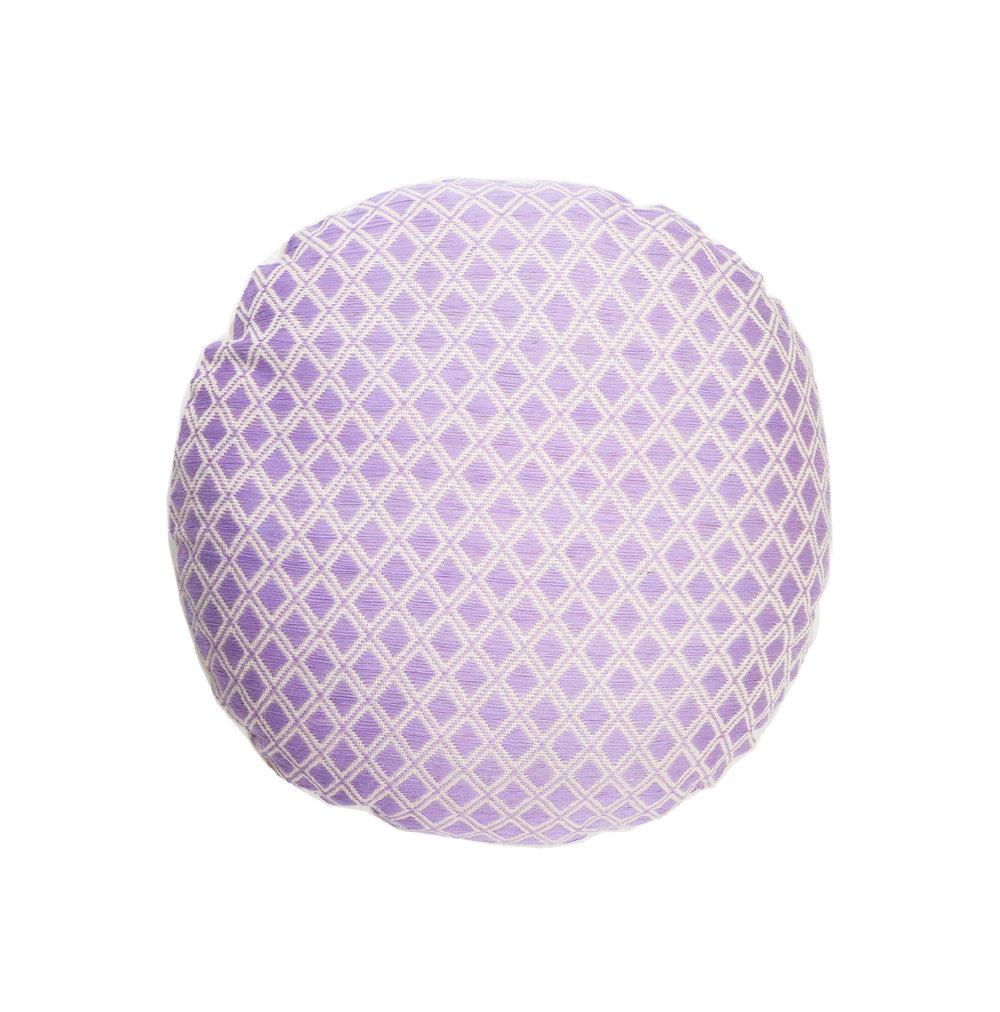 Comalapa Circle Throw Pillow - Lilac