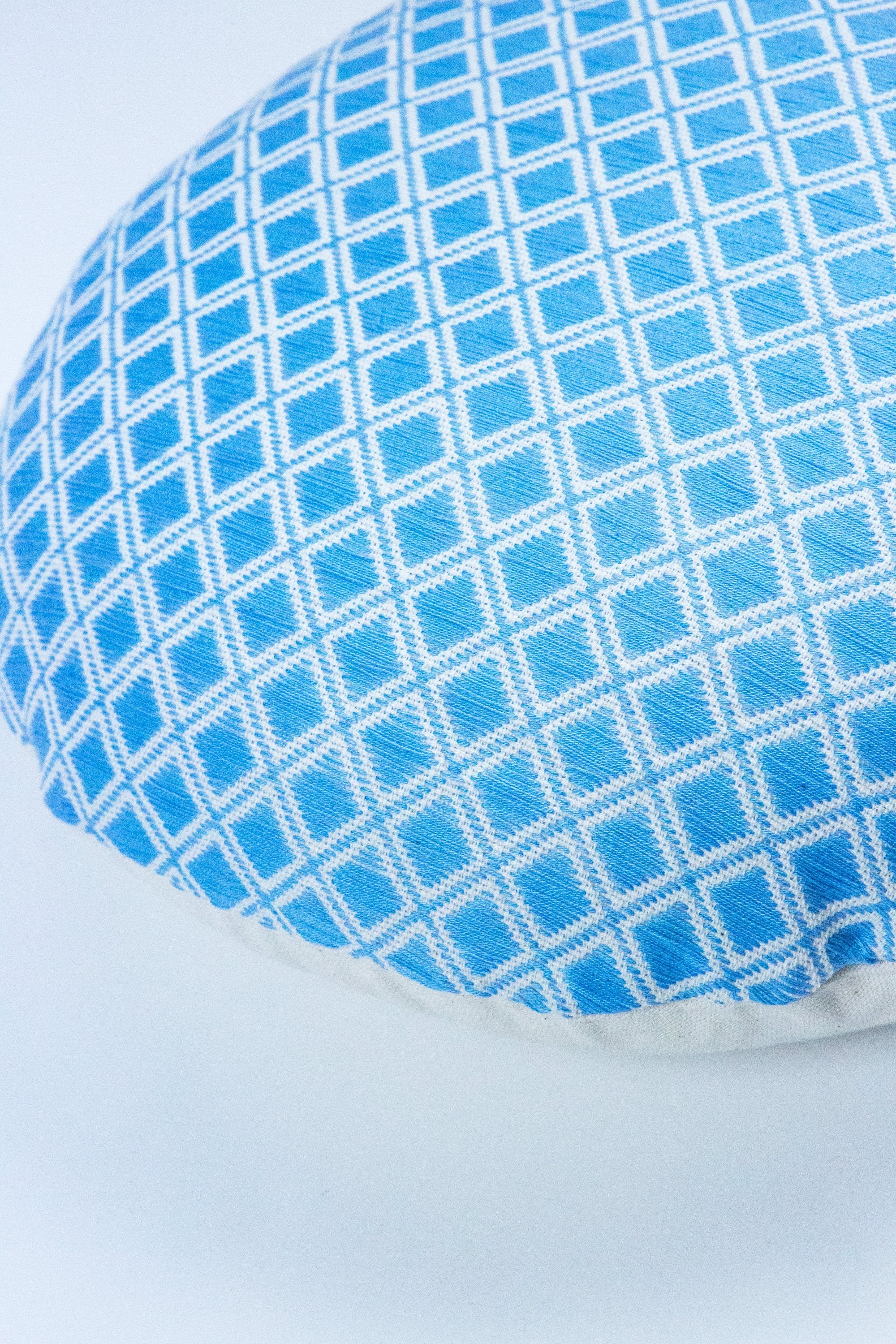 Comalapa Lumbar Pillow - Sky Blue