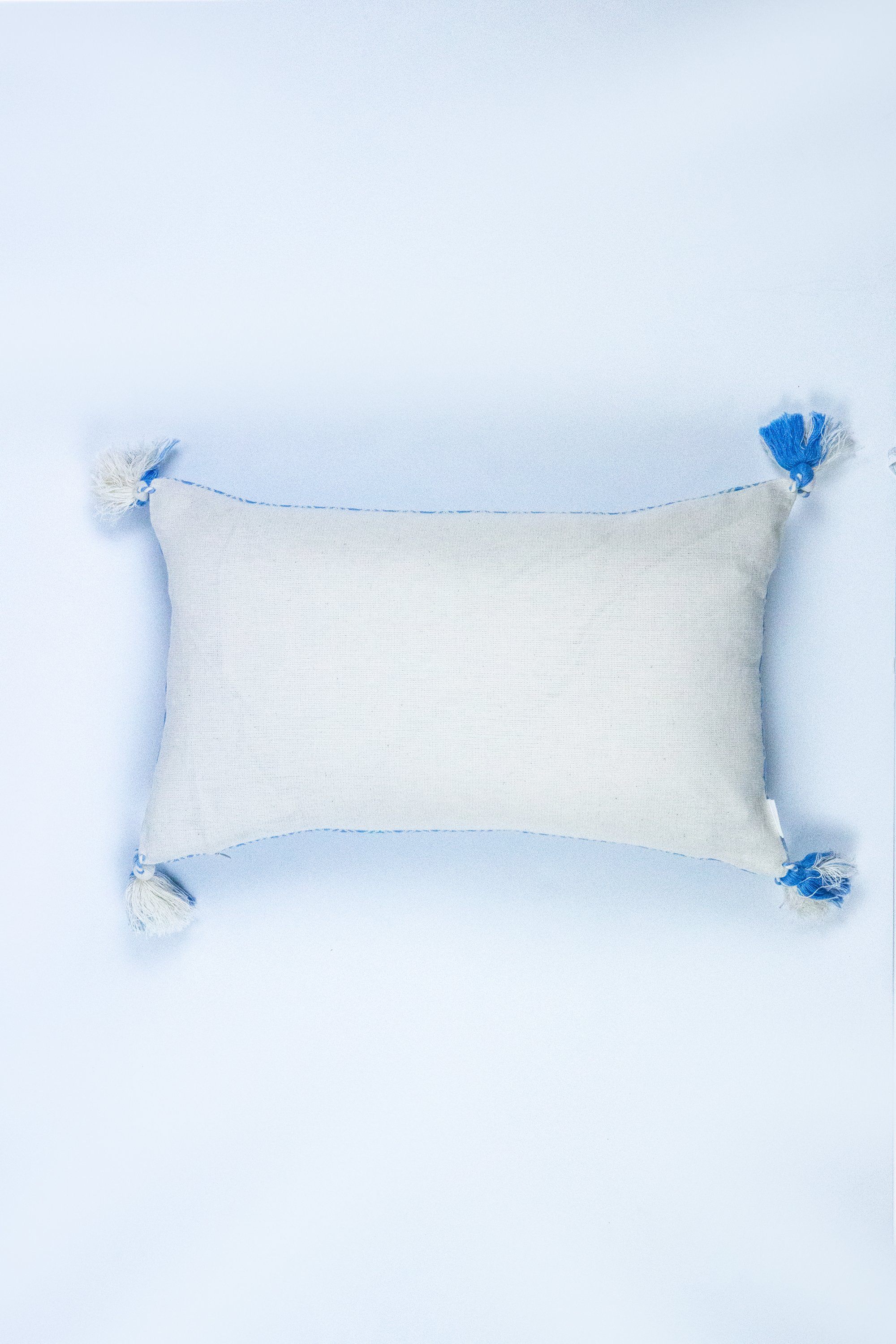 Comalapa Lumbar Pillow - Sky Blue