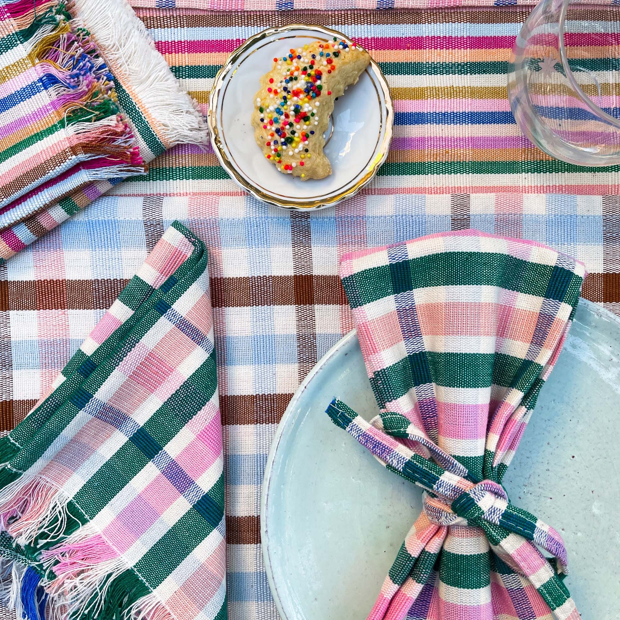 Lola Plaid Party Napkin Set