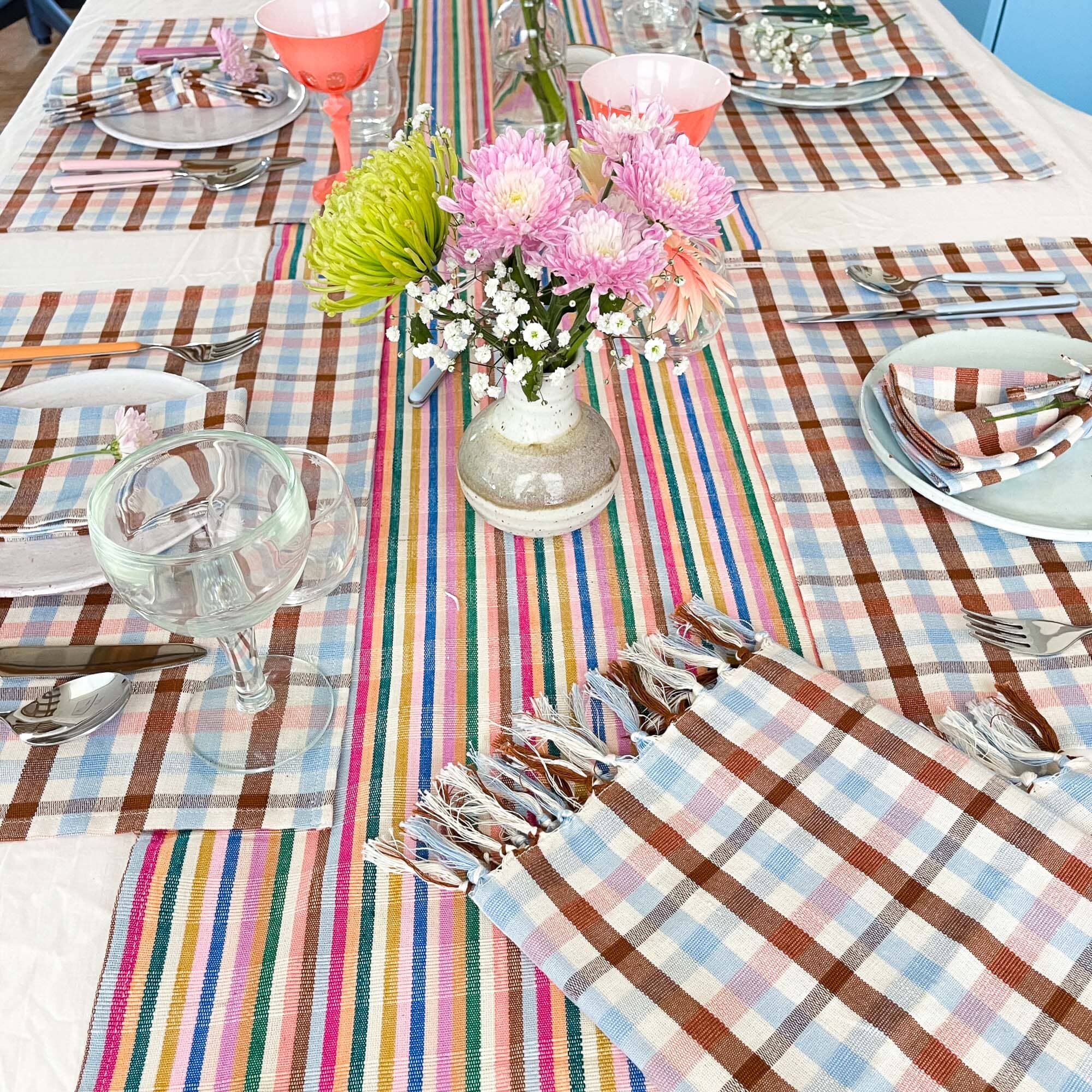 Louisa Plaid Placemat Set