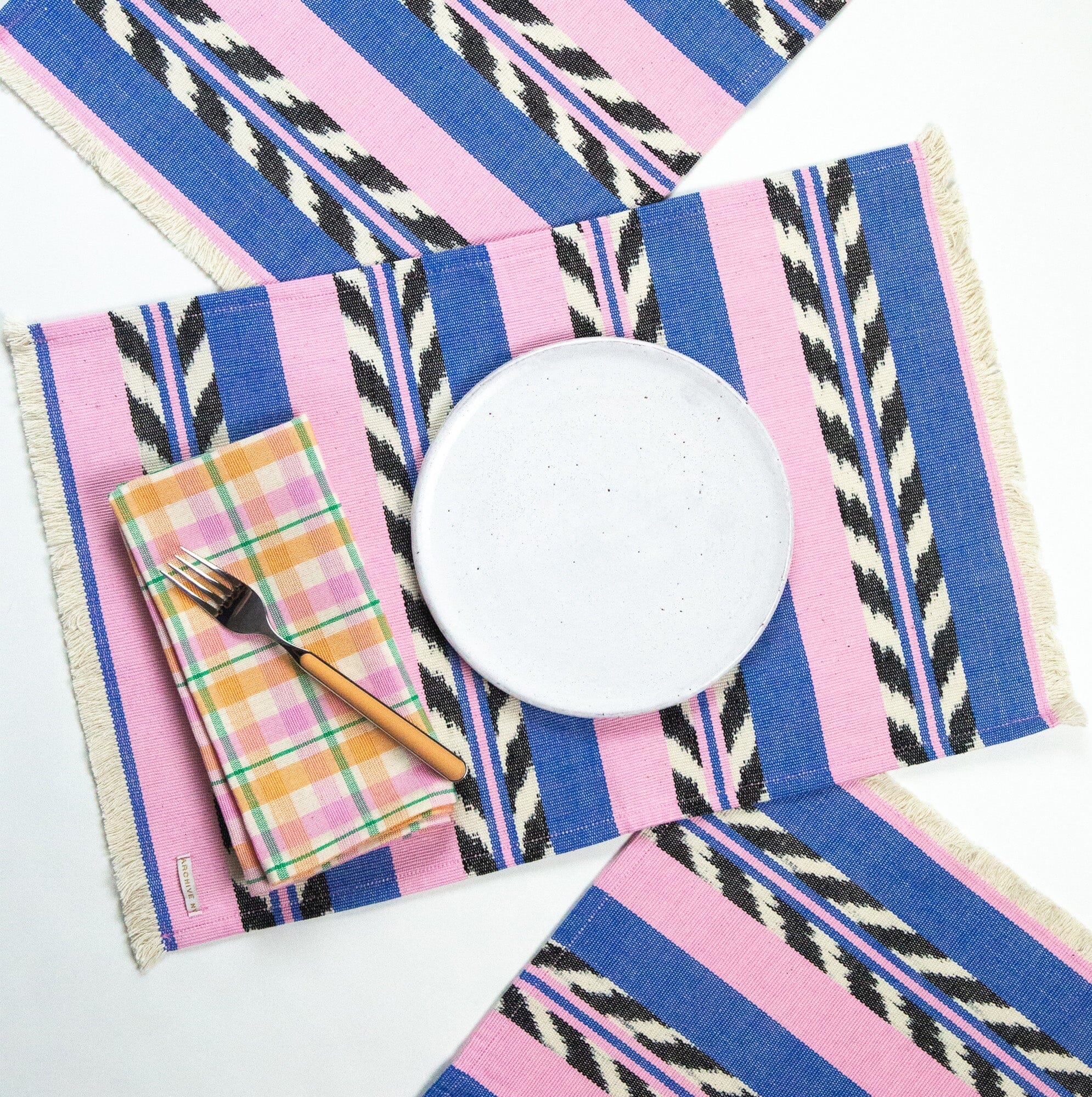 Marguerite Plaid Dinner Napkin Set