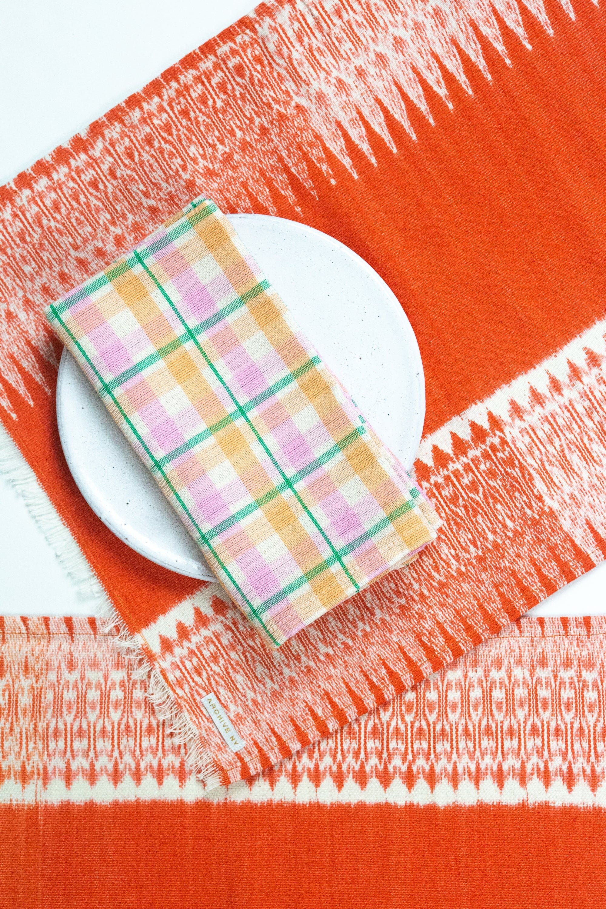 Marguerite Plaid Dinner Napkin Set