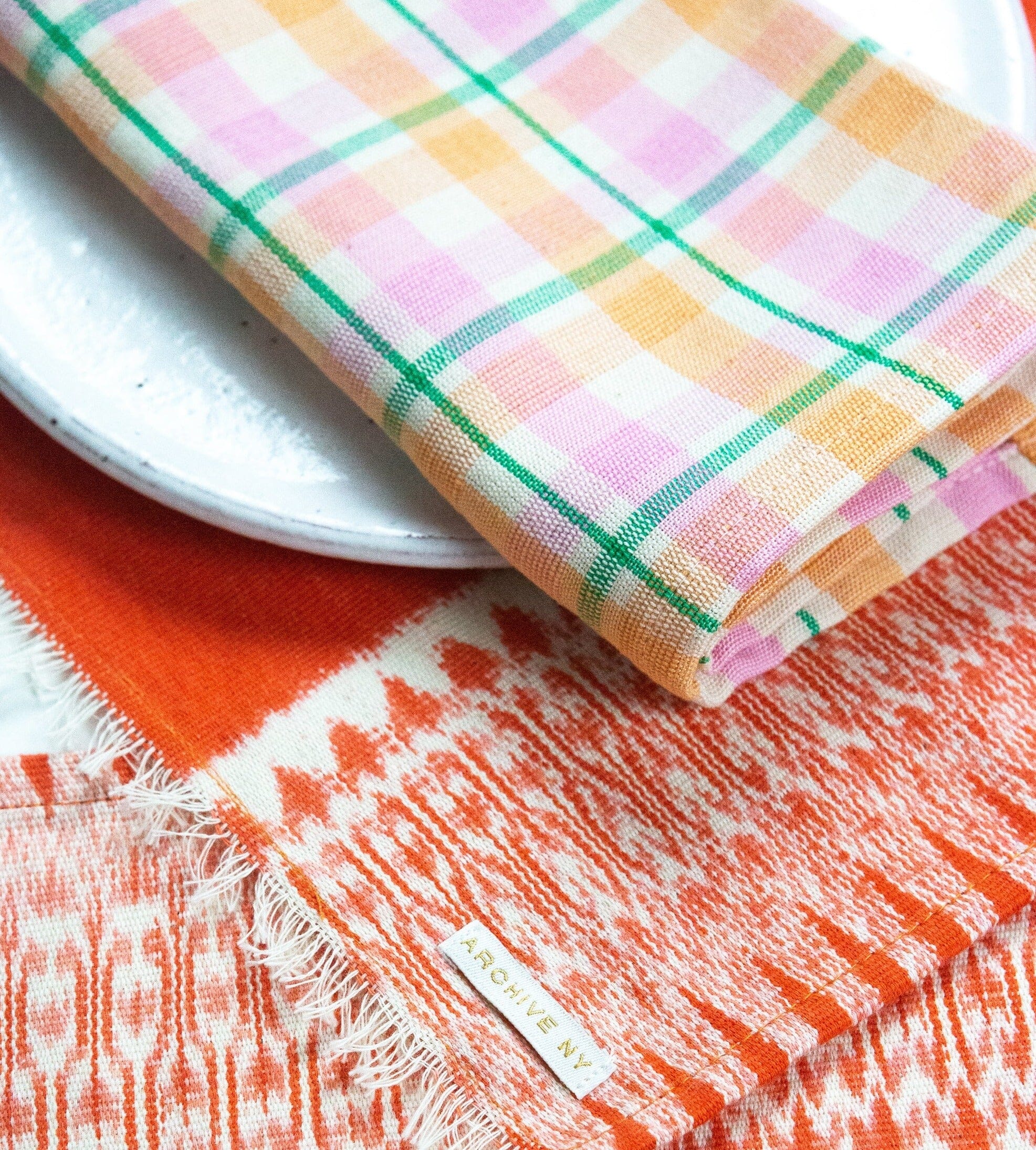 Marguerite Plaid Dinner Napkin Set