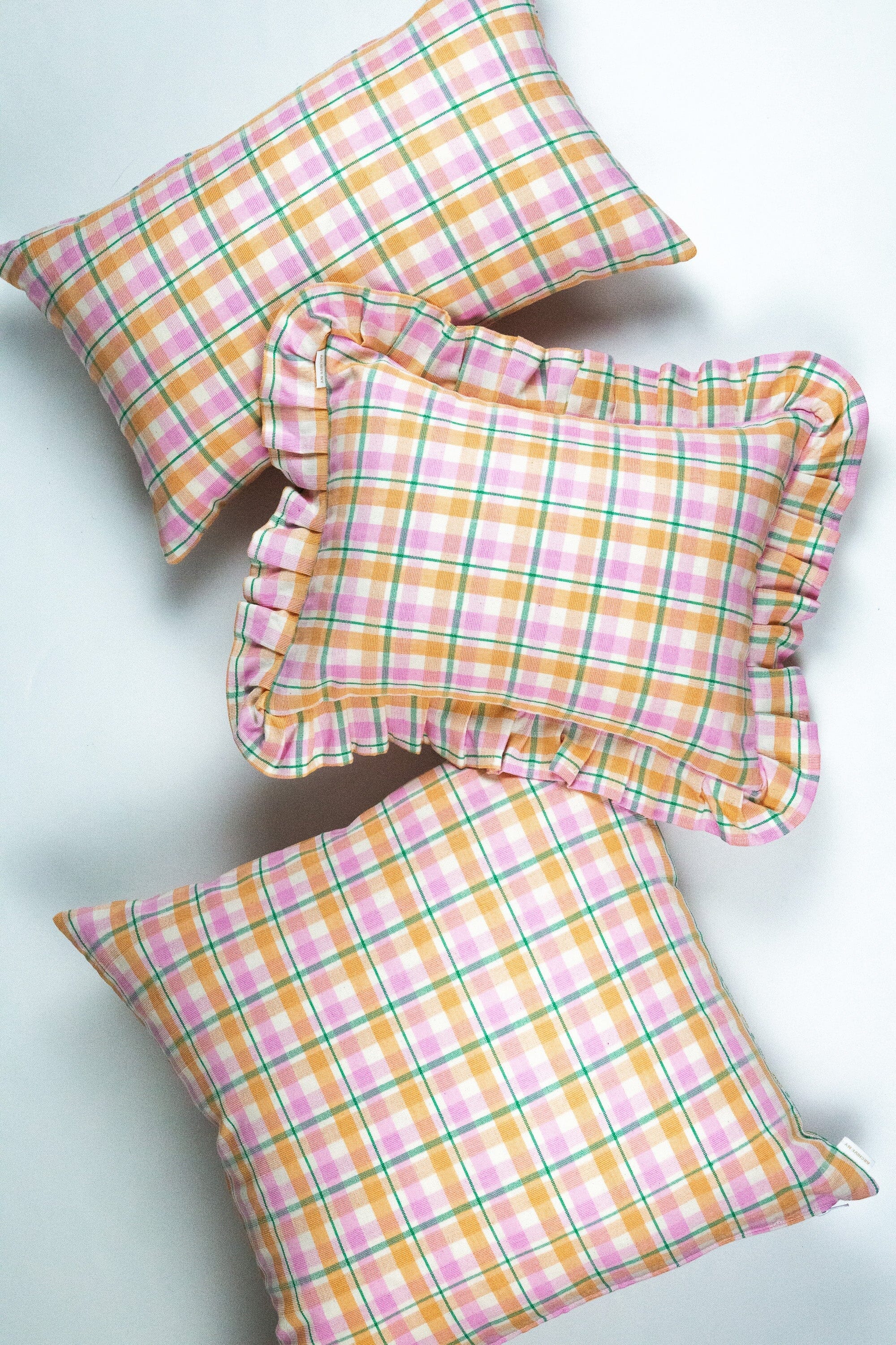 Marguerite Plaid Square Pillow