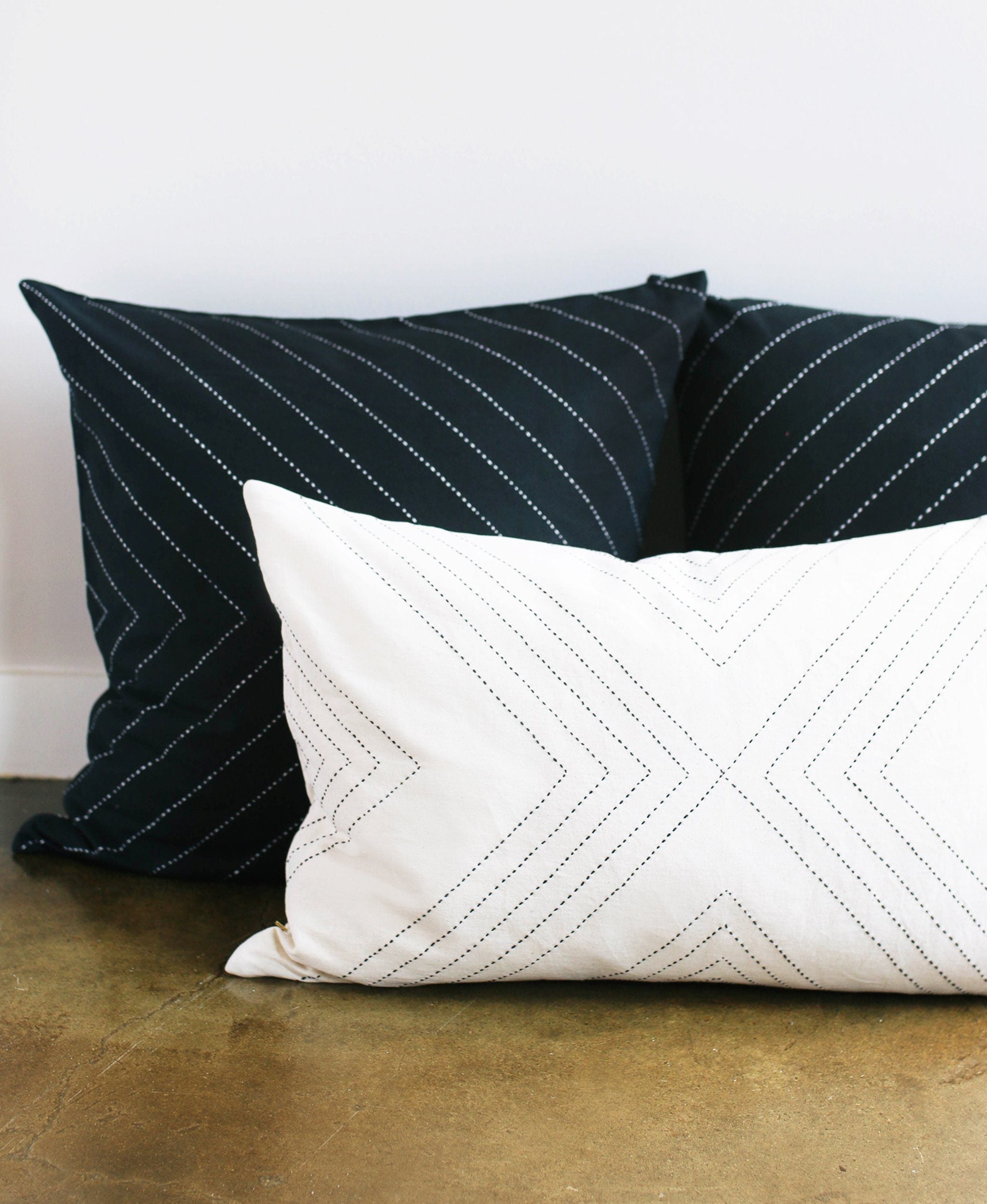 Arrow Stitch Throw Pillow