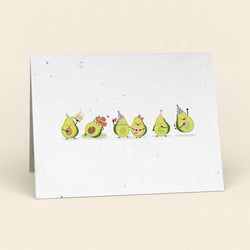 Avocado Birthday Party Plantable Cards - 10 pack