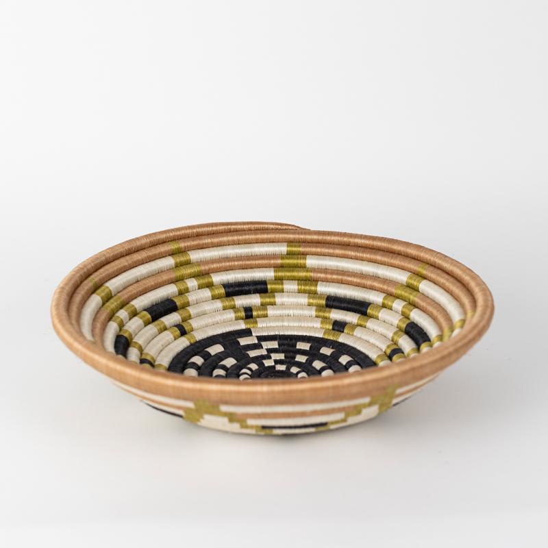 Boutique Vestine Green Woven Bowl