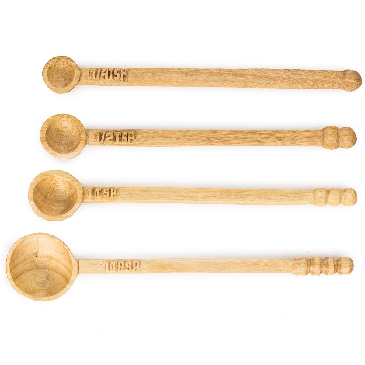 Lela Long Handle Wooden Measuring Spoon Set