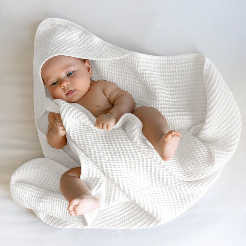 Bamboo Hooded Baby Waffle Towel