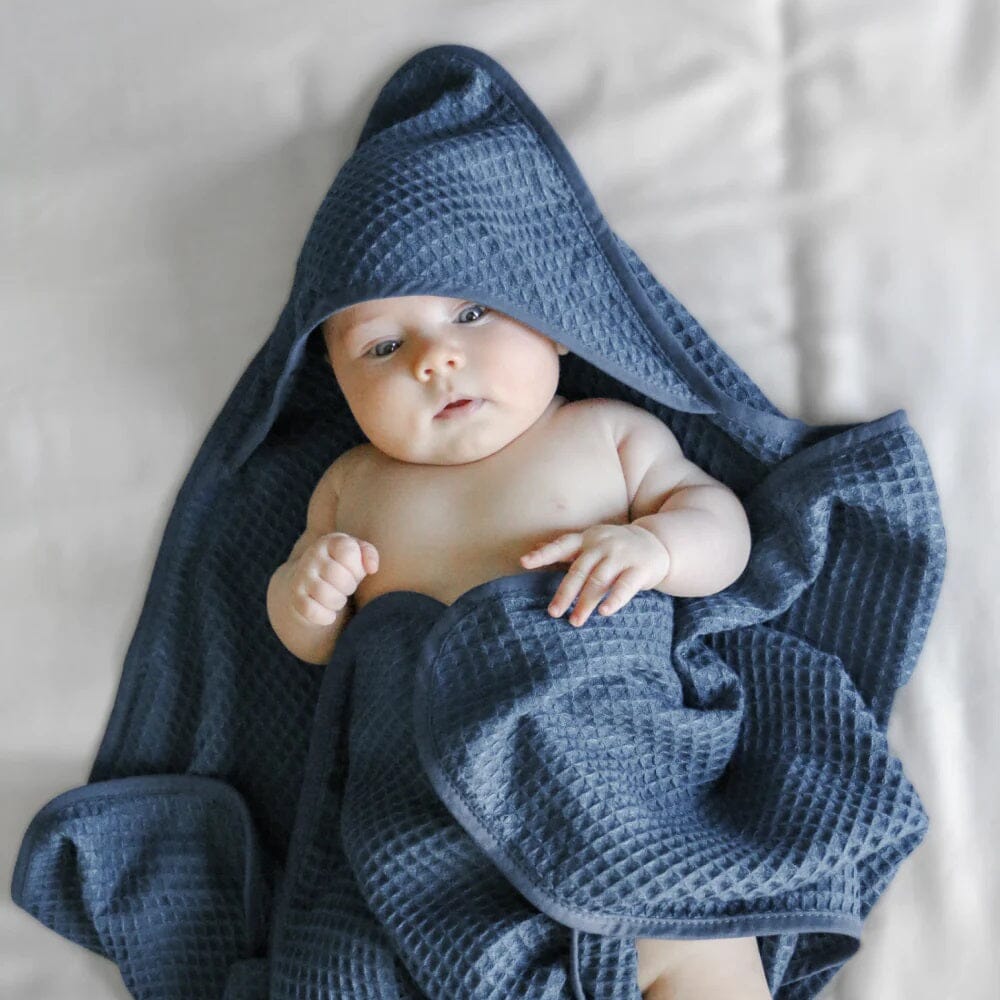 Bamboo Hooded Baby Waffle Towel