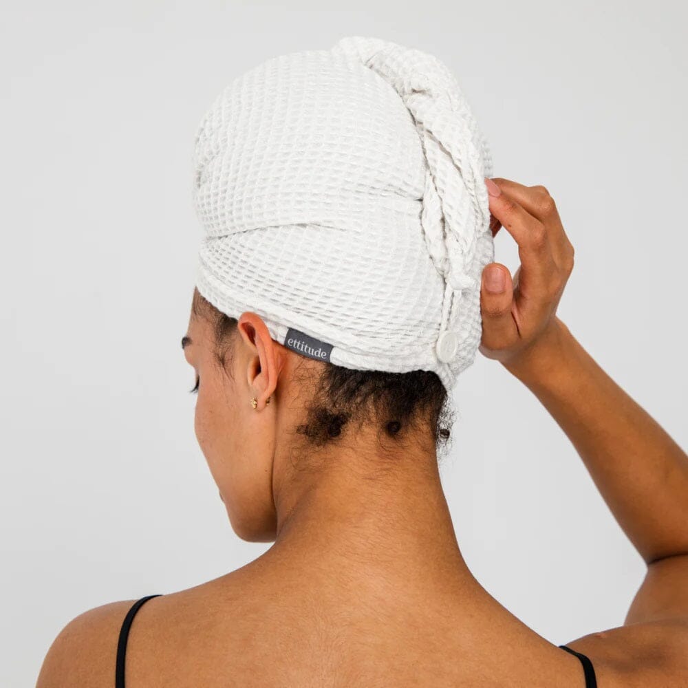 Bamboo Waffle Hair Towel