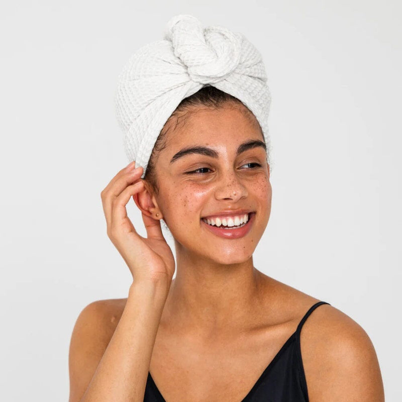 Black Microfiber Hair Towel - Curly Girl Approved