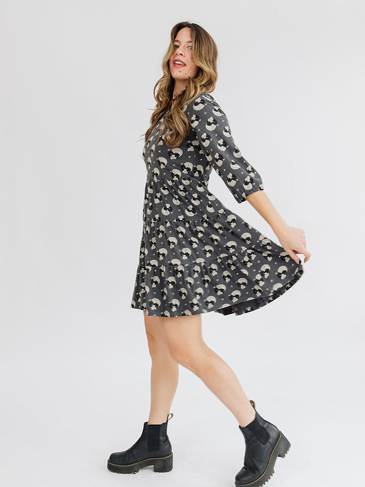 Bellini Vase Cluster Long Sleeve Dress