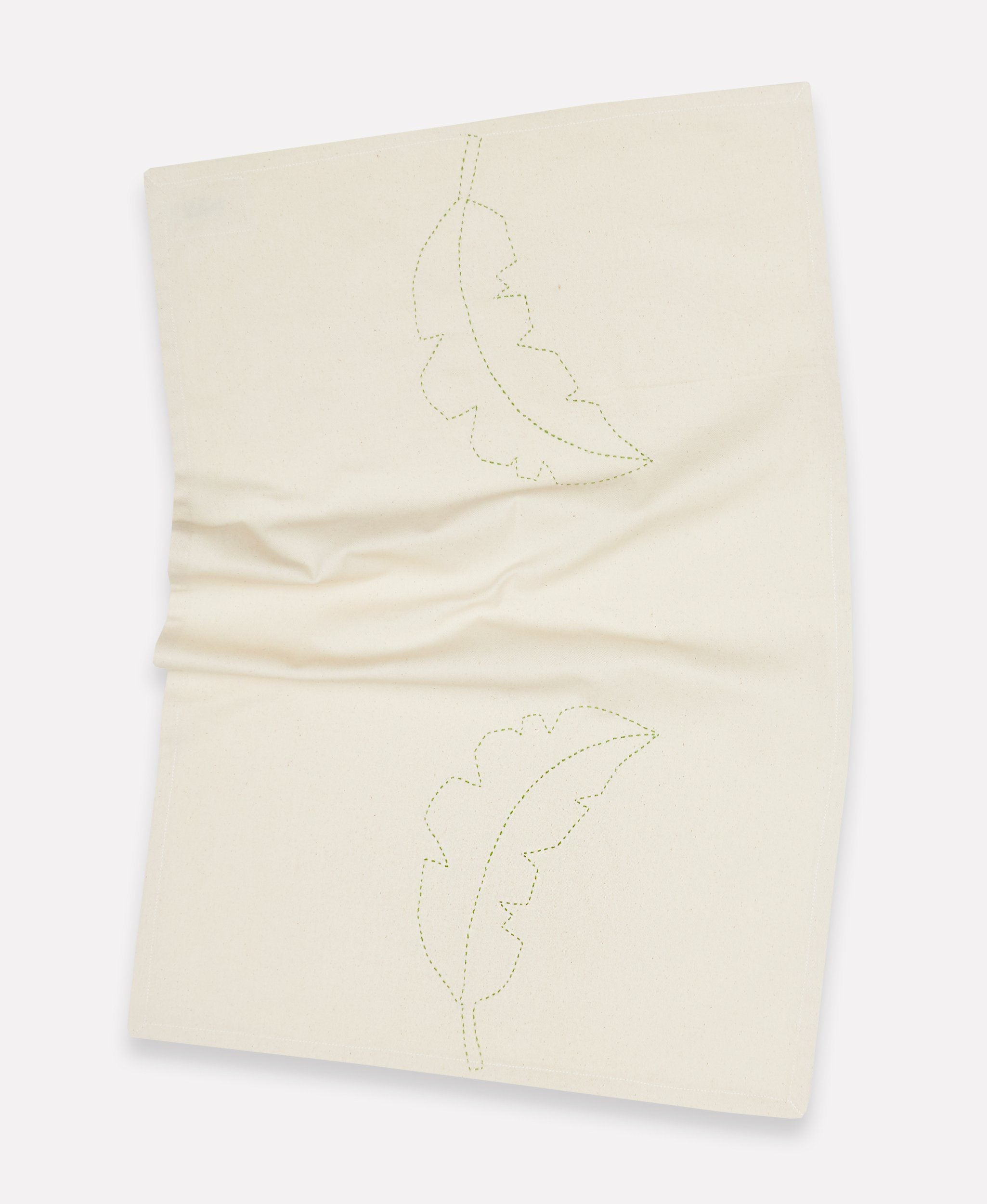 Botanical Tea Towel - Bone