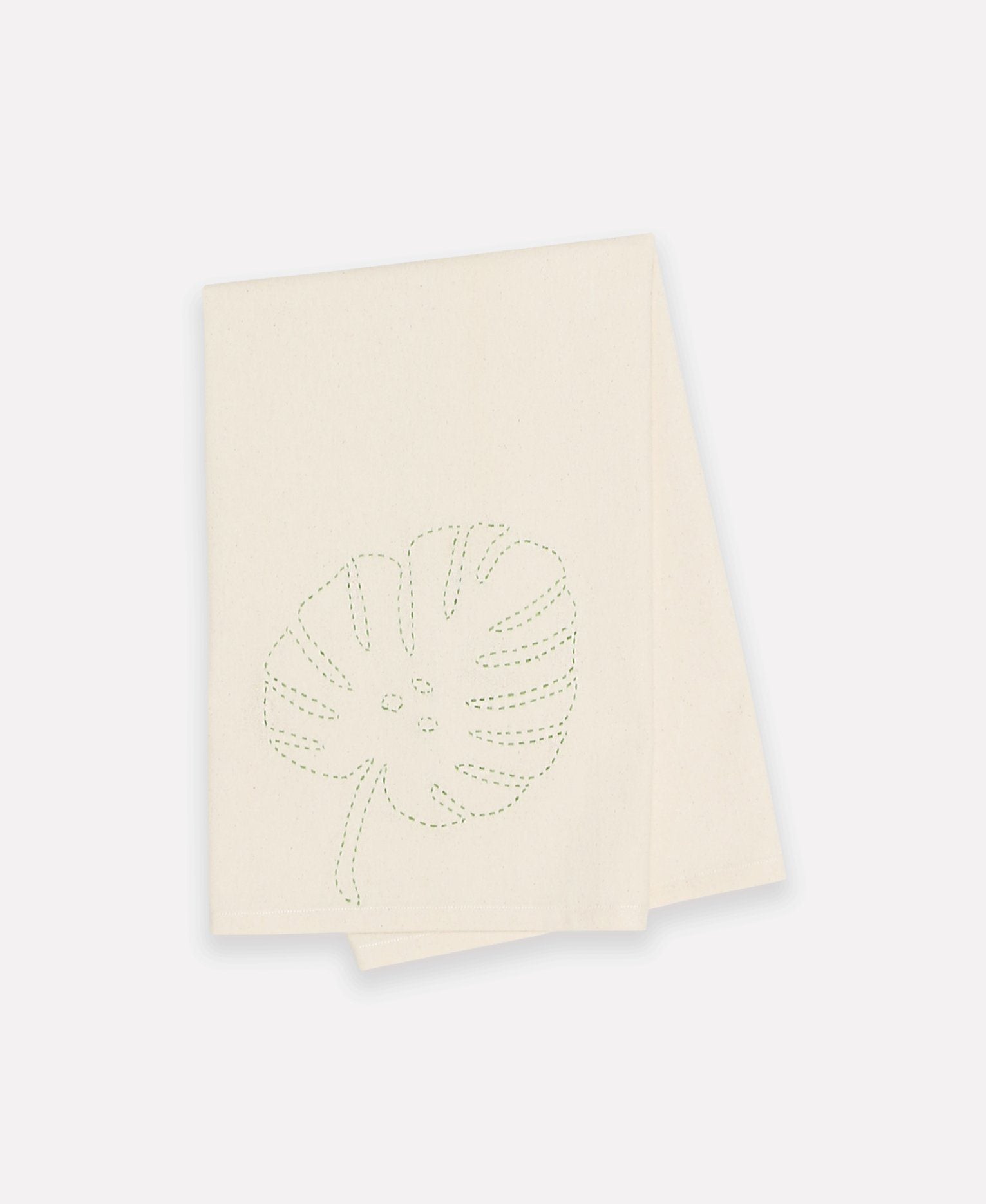 Botanical Tea Towel - Bone