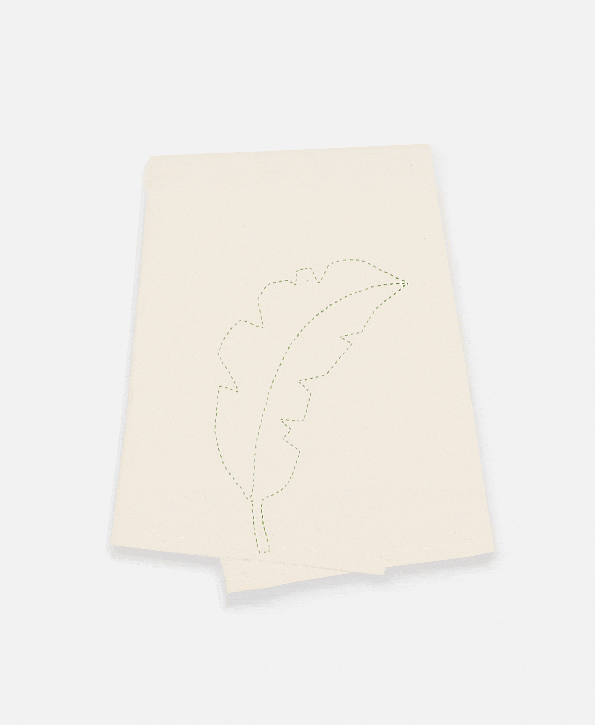 Botanical Tea Towel - Bone