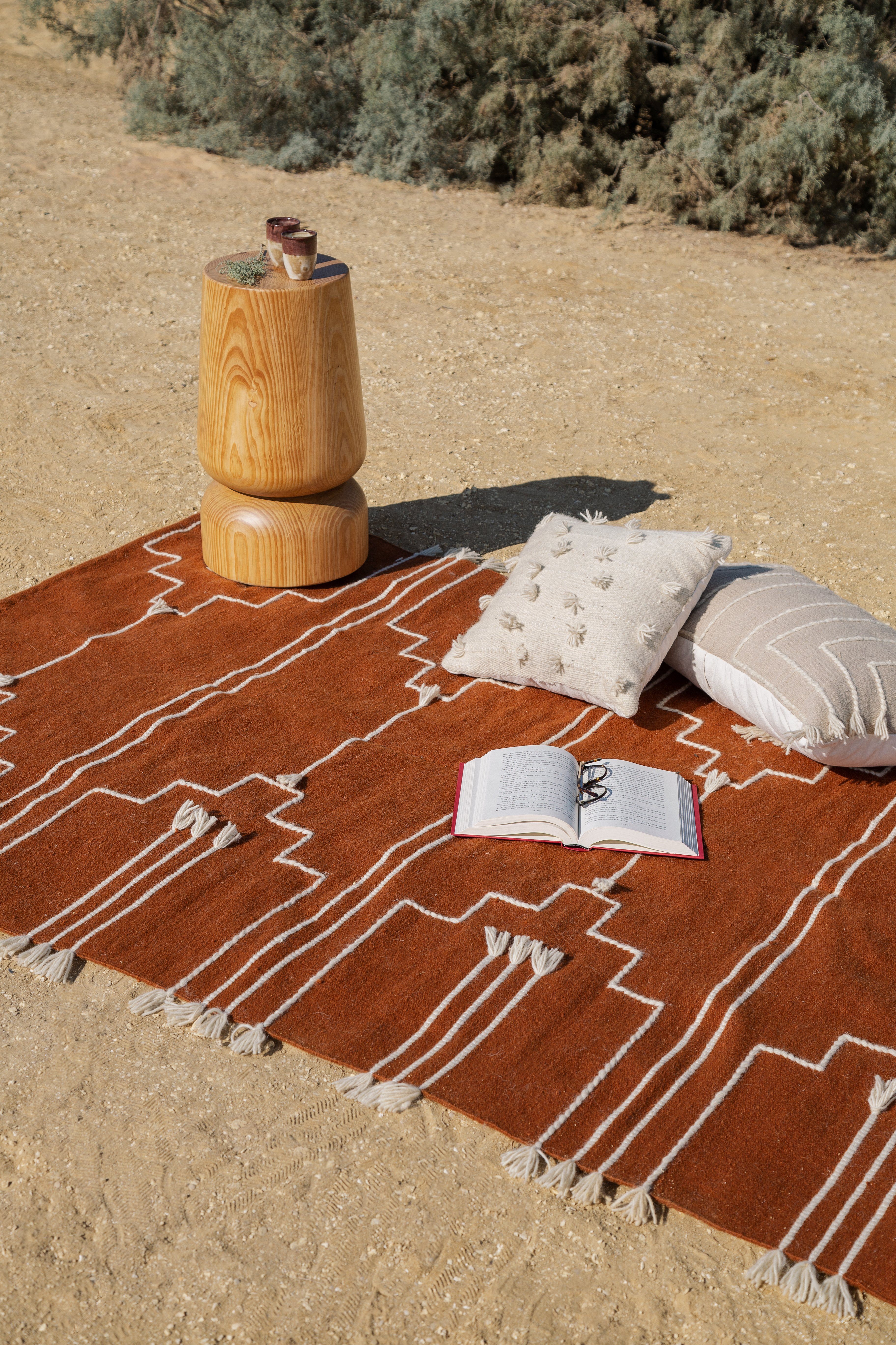 Brown Drift Wool Runner / Rug