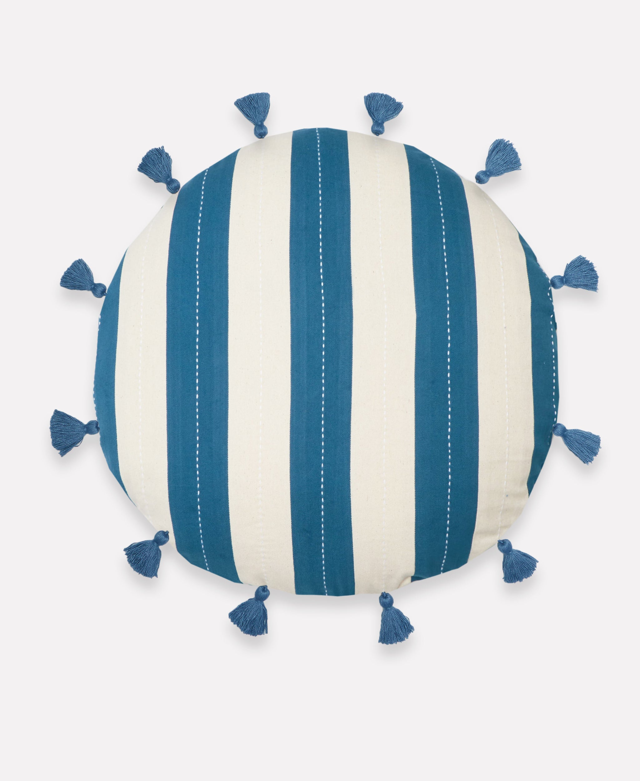 Cabana Stripe Tassel Throw Pillow