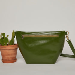 Cactus Leather Hobo Fanny Bag