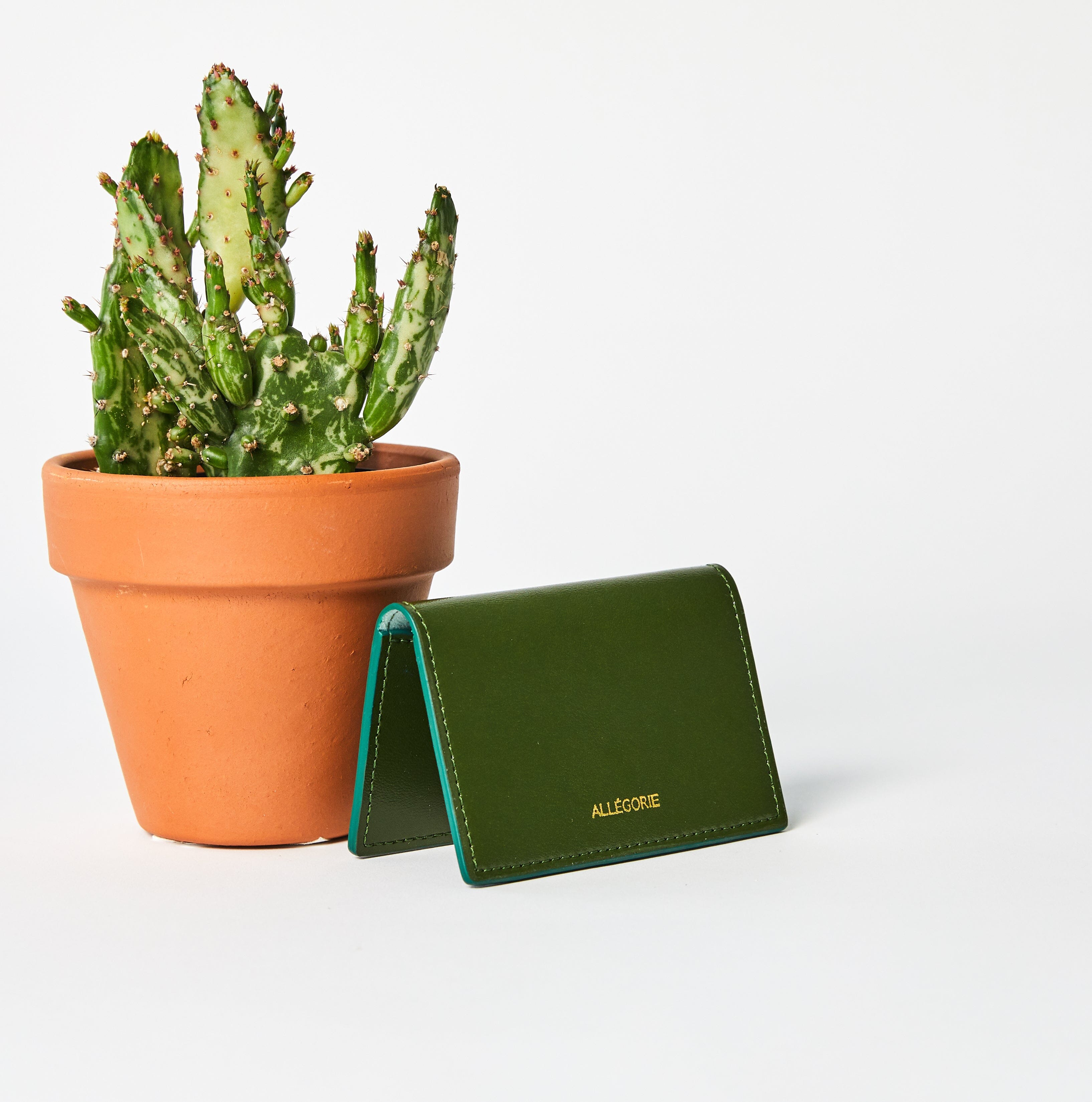 Cactus Leather Bifold Cardholder