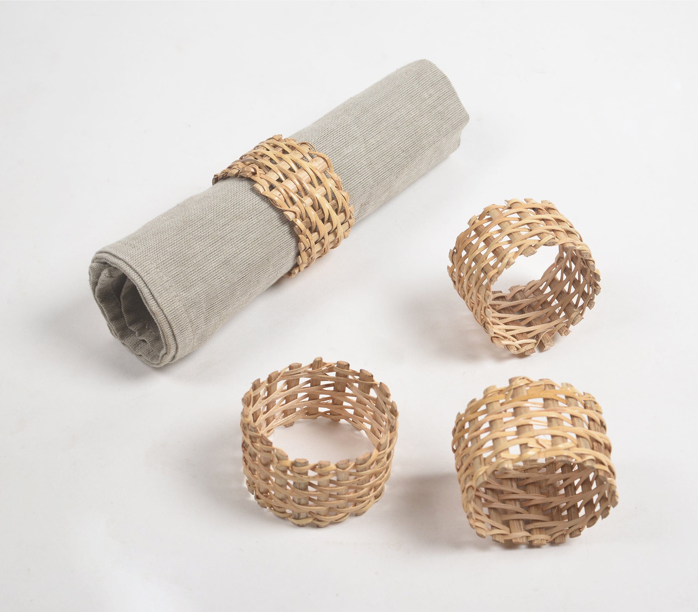 Cane Napkin Ring Set