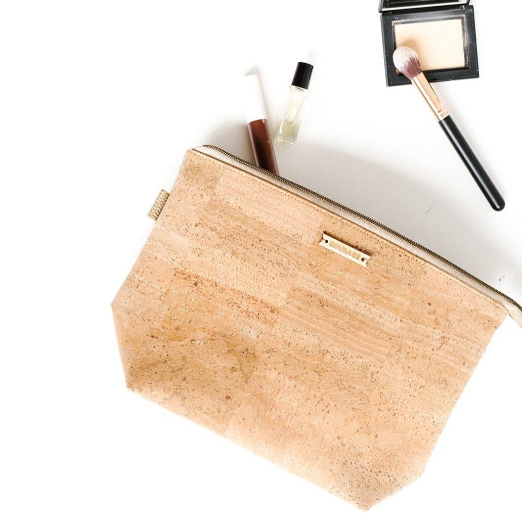 Adventurer Cork Cosmetics Bag - Natural