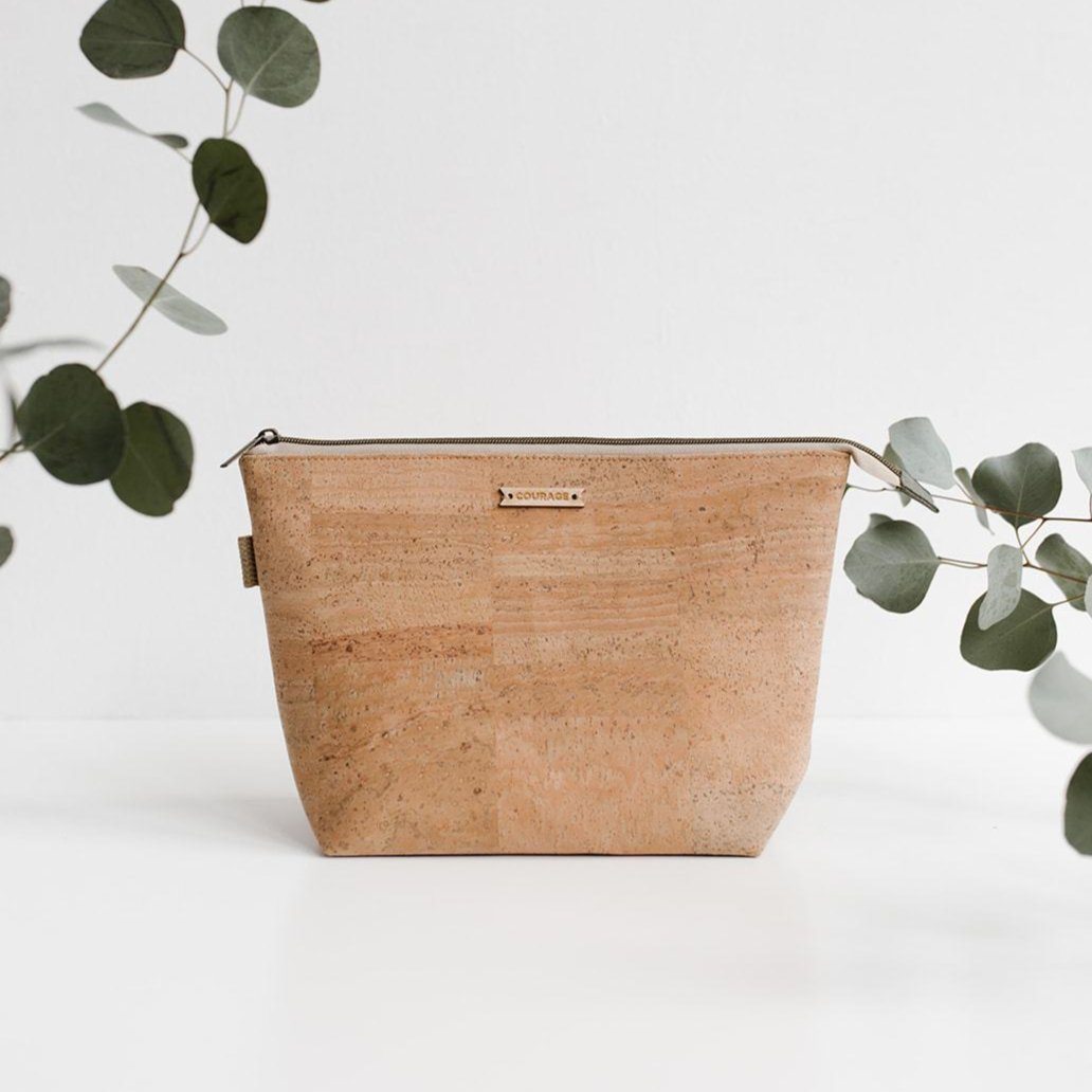 Adventurer Cork Cosmetics Bag - Natural