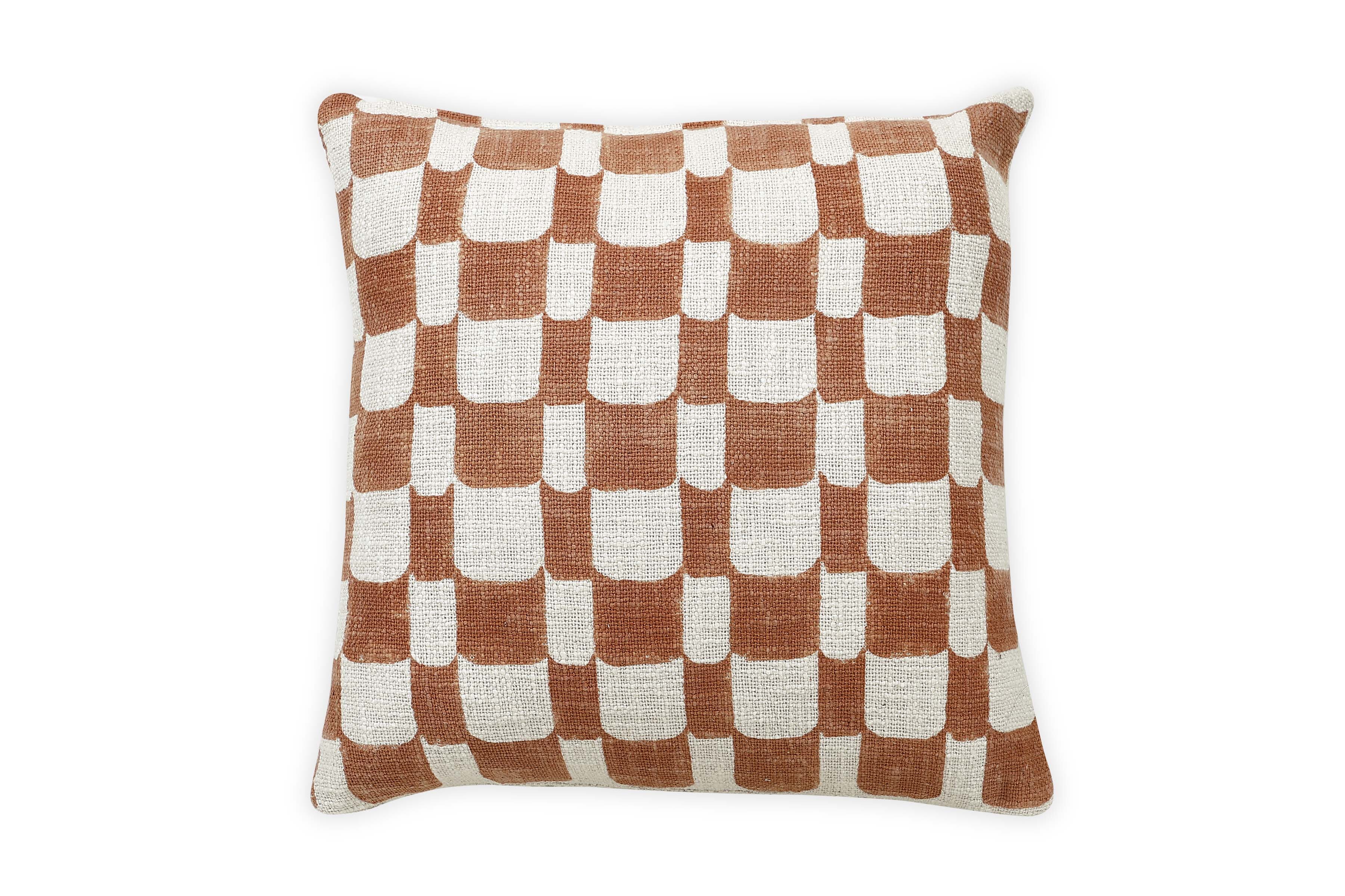 Aakar Checkered Throw Pillow