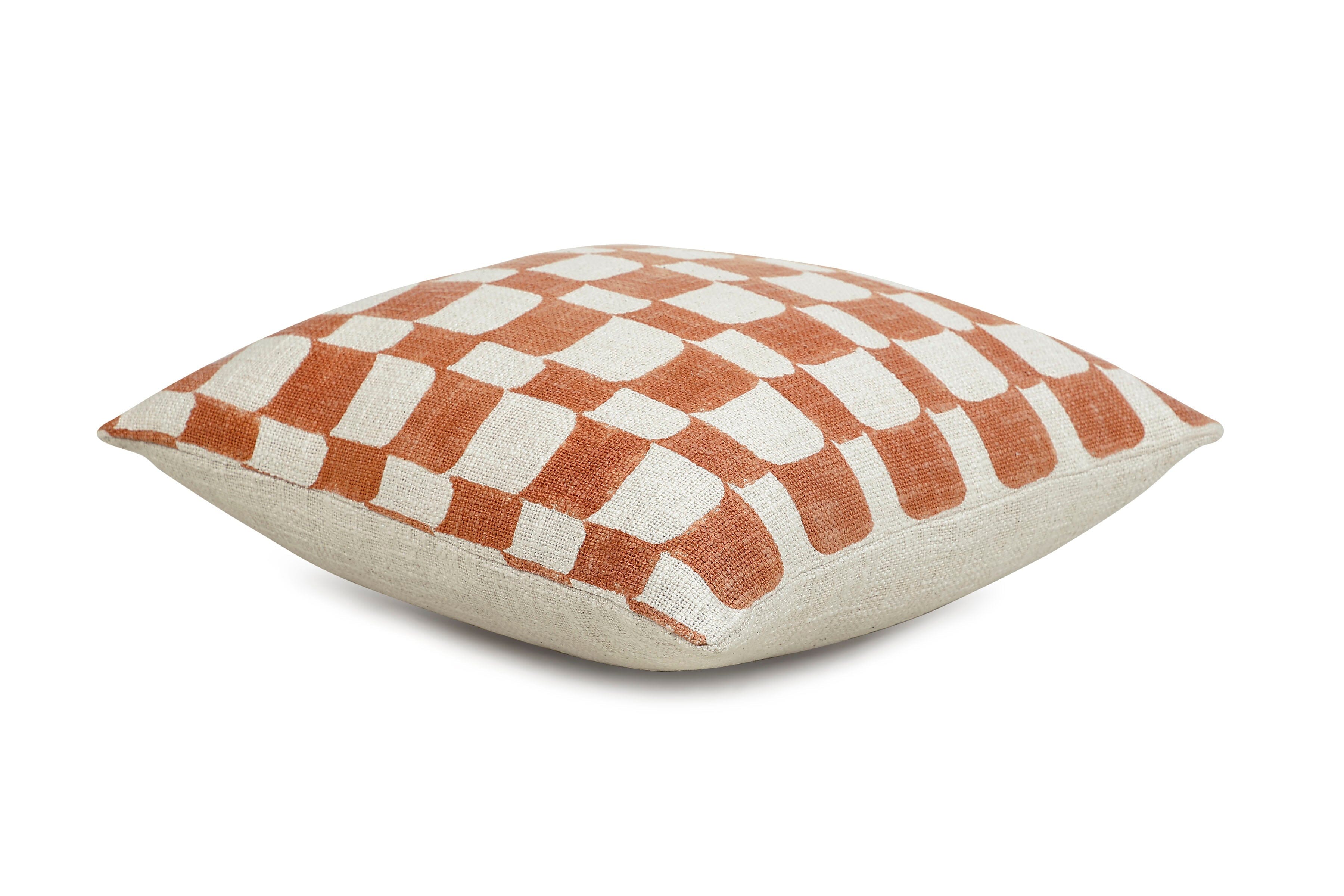 Aakar Checkered Throw Pillow