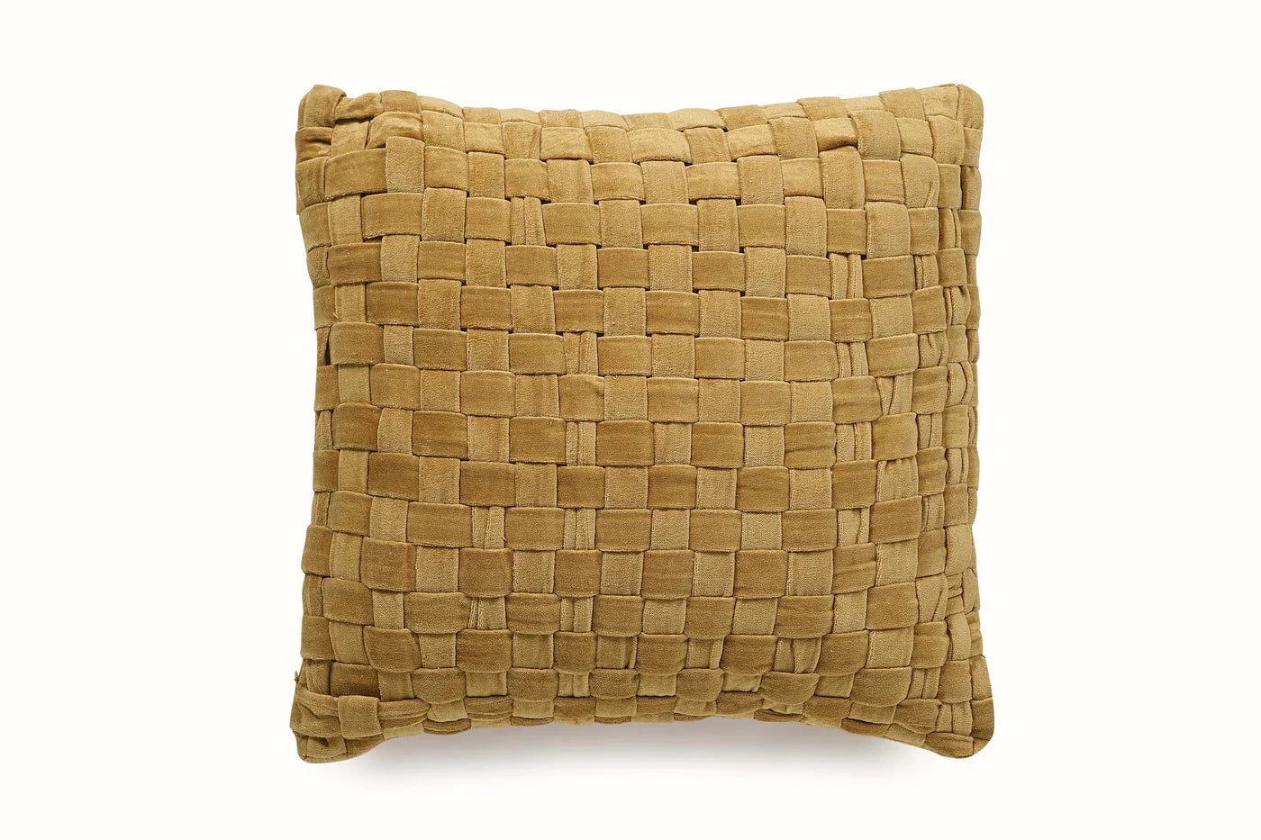 Checked Velvet Throw Pillow Cover