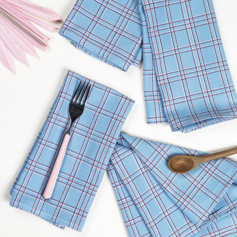 Chiapas Plaid Napkin Set