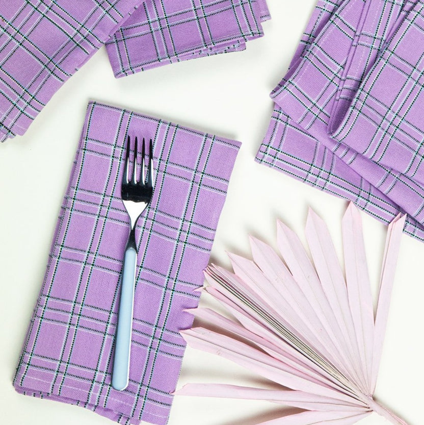 Chiapas Plaid Napkin Set