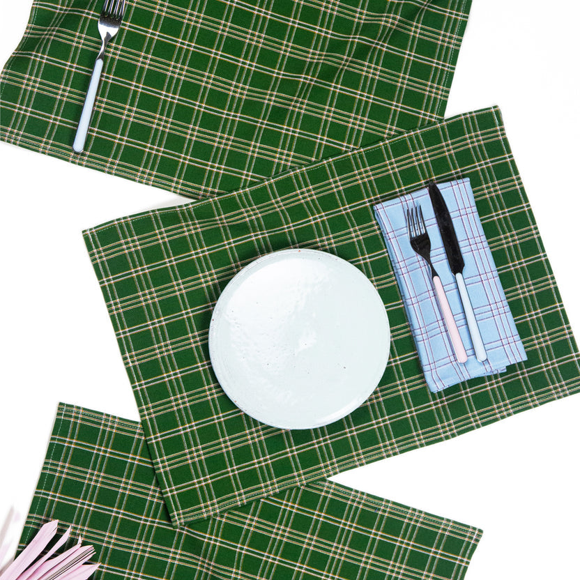 Chiapas Plaid Placemat Set