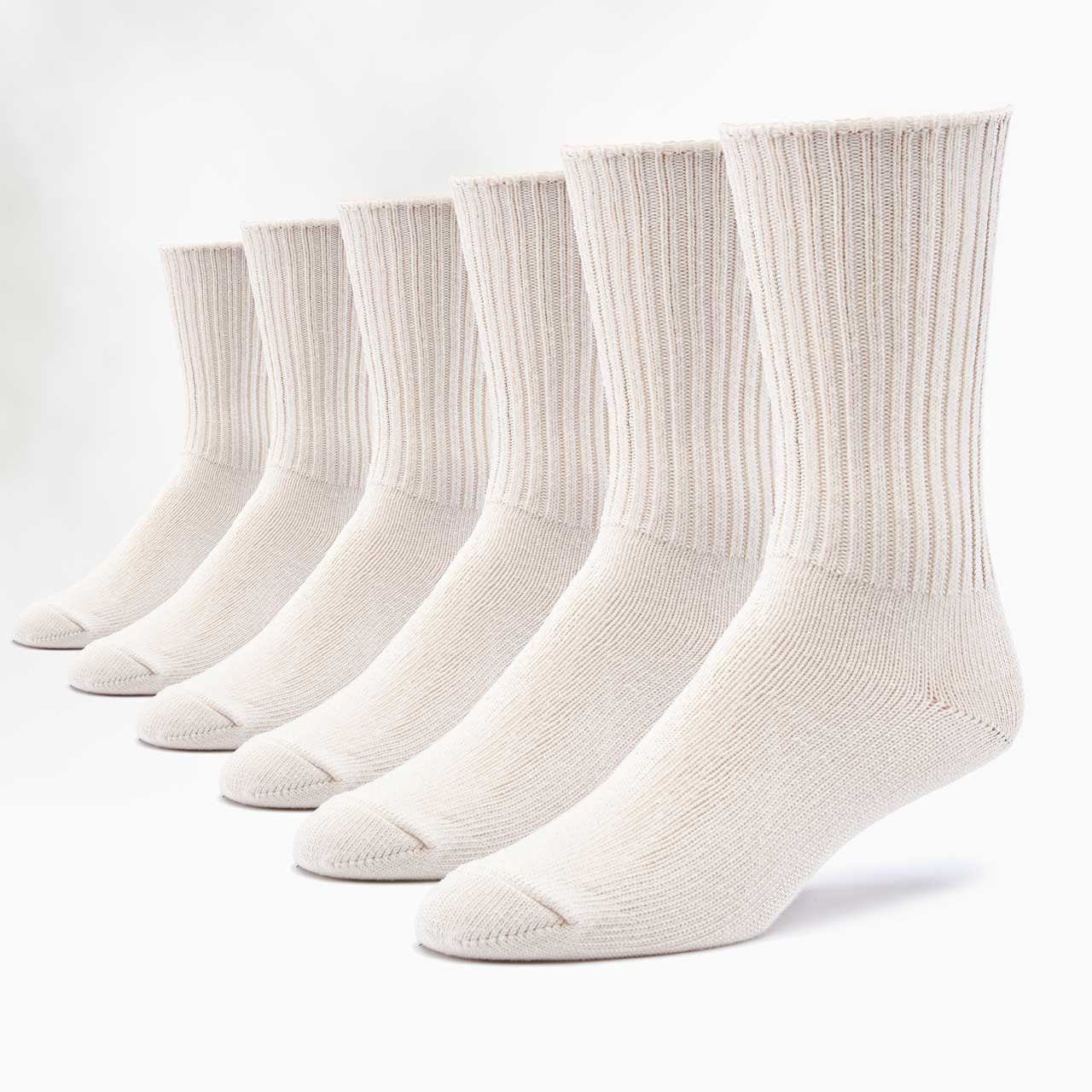 Classic Unisex Crew Socks - 6 Pack