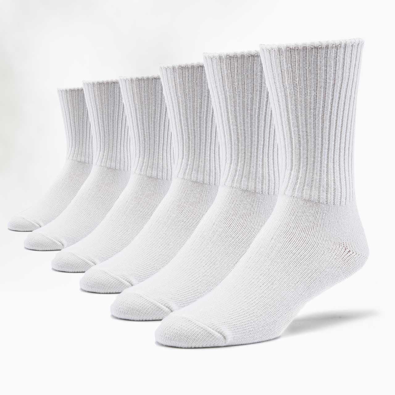 Classic Unisex Crew Socks - 6 Pack