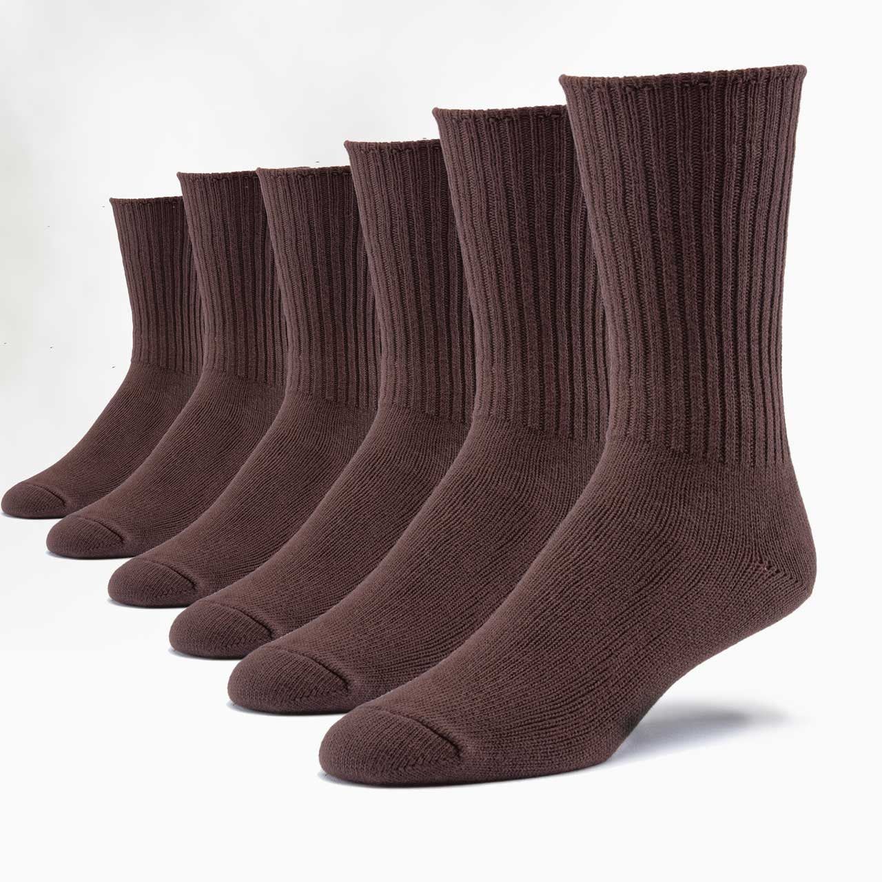 Classic Unisex Crew Socks - 6 Pack