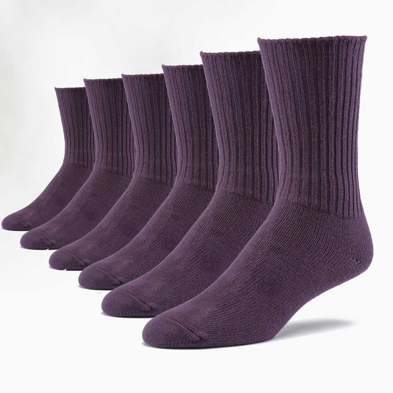 Classic Unisex Crew Socks - 6 Pack