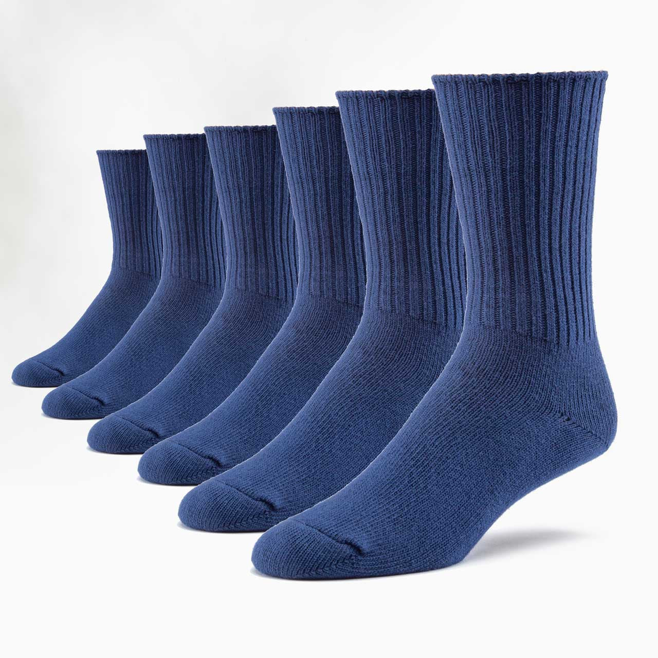 Classic Unisex Crew Socks - 6 Pack