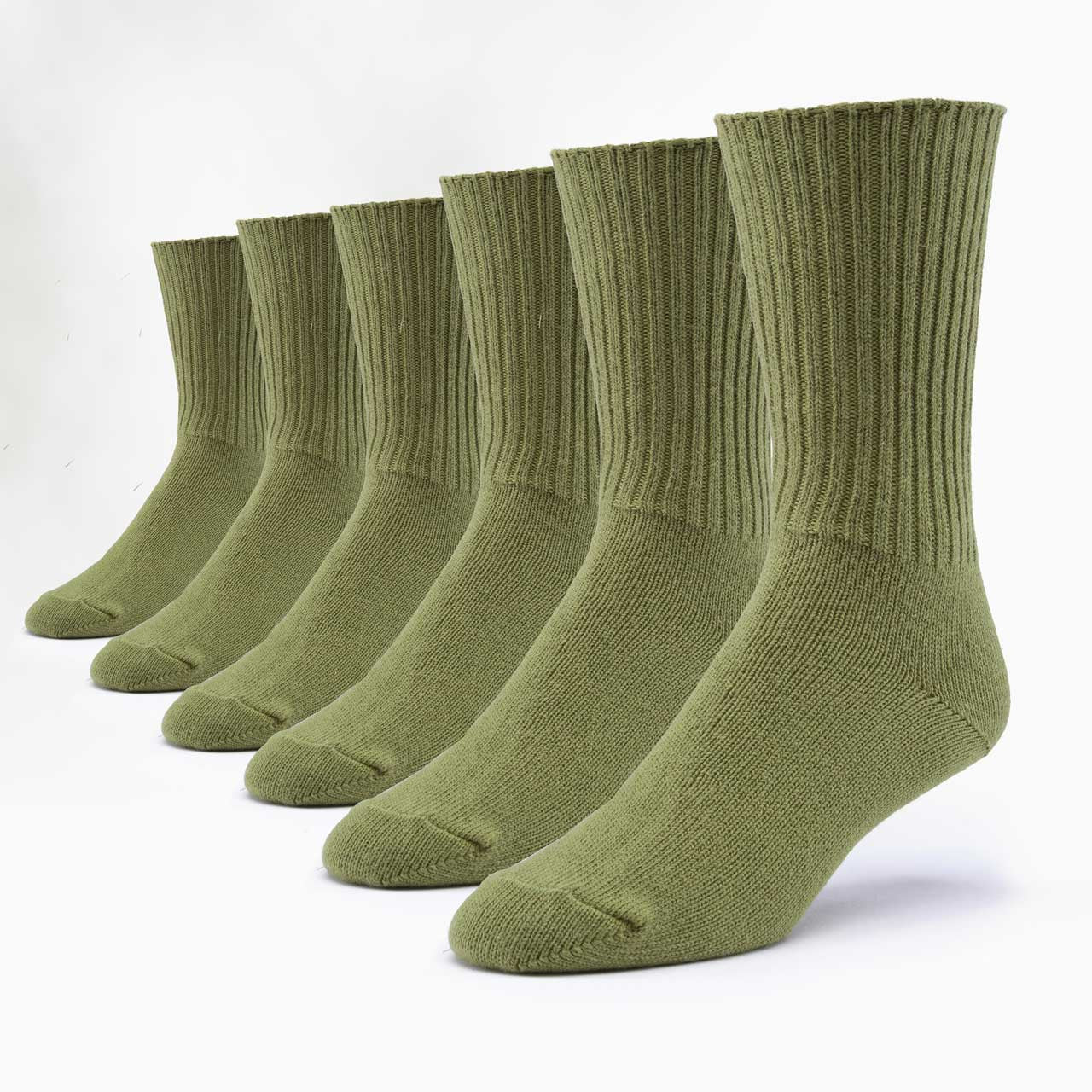 Classic Unisex Crew Socks - 6 Pack