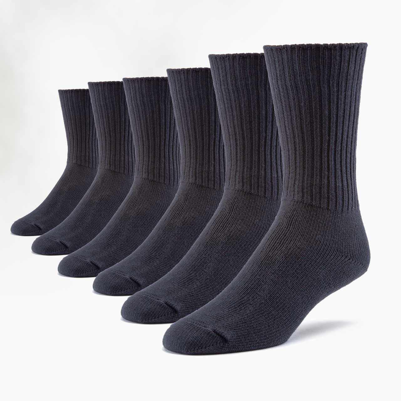 Classic Unisex Crew Socks - 6 Pack