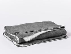 Cozy Cotton Blanket Blankets Coyuchi Throw Charcoal 