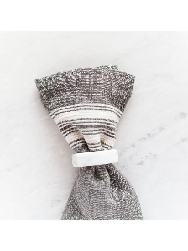 Aden Napkin - Gray + Natural