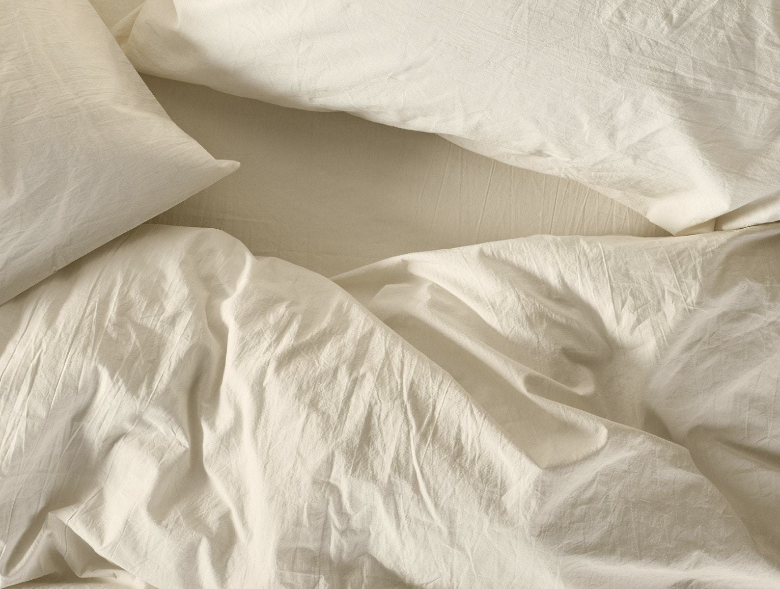 Crinkled Percale Pillowcase Set