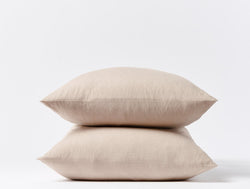 Crinkled Percale Pillowcases - Hazel Chambray Bedding Coyuchi 