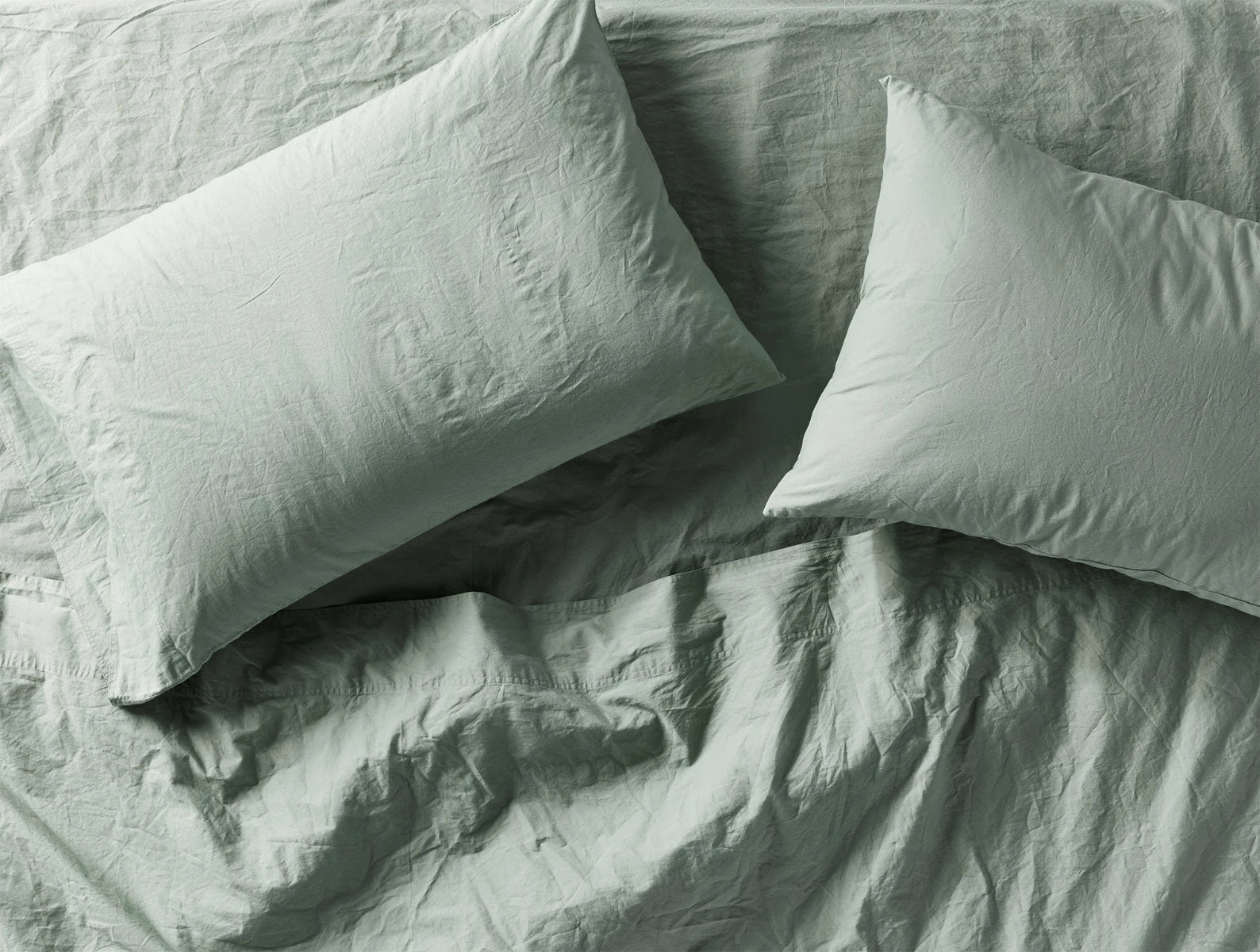 Crinkled Percale Sheet Set