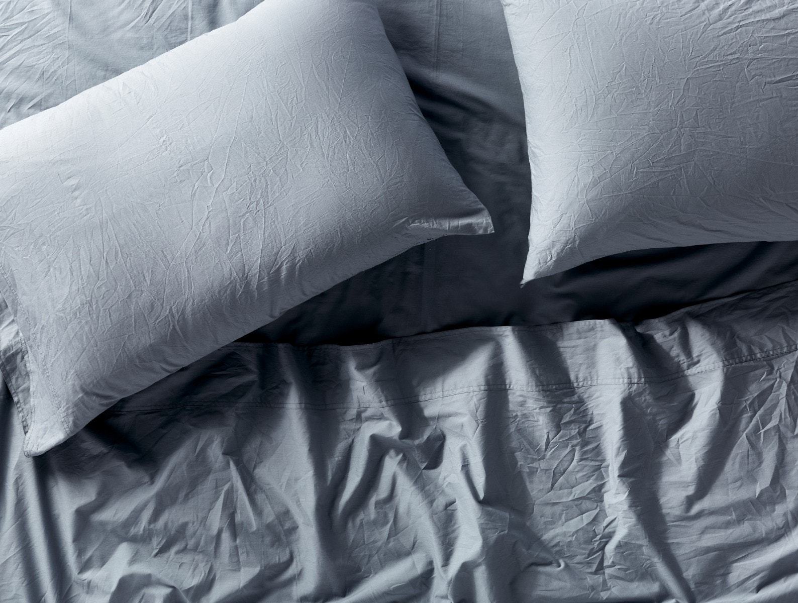 Crinkled Percale Sheet Set