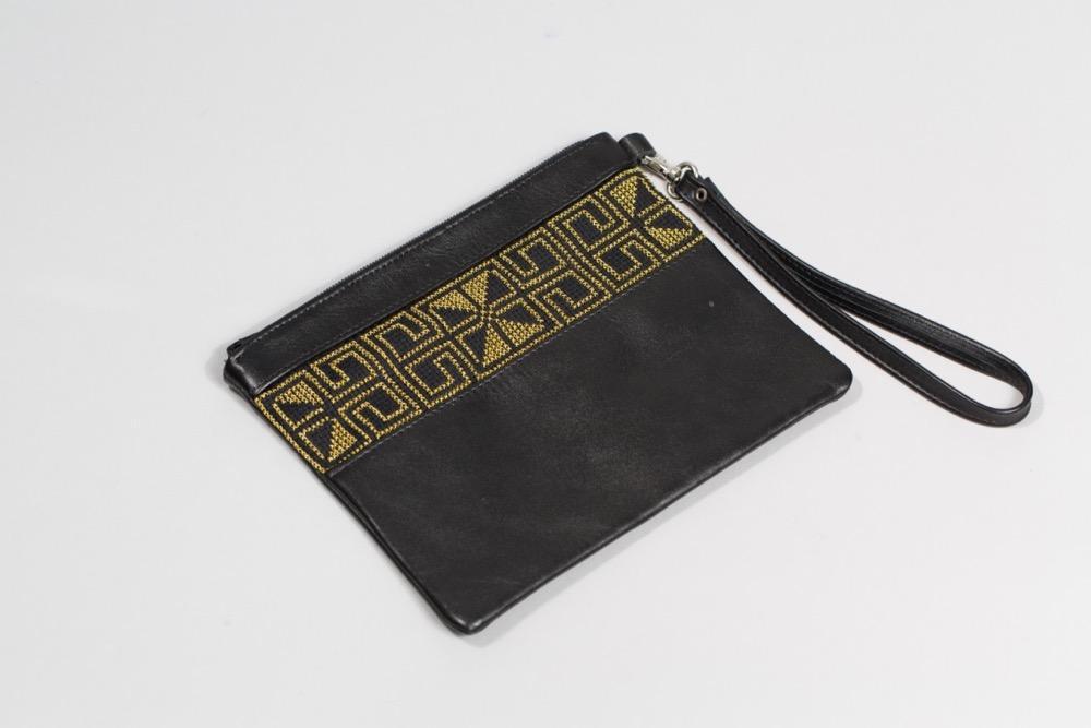 Egypt Tatreez Clutch - Gold