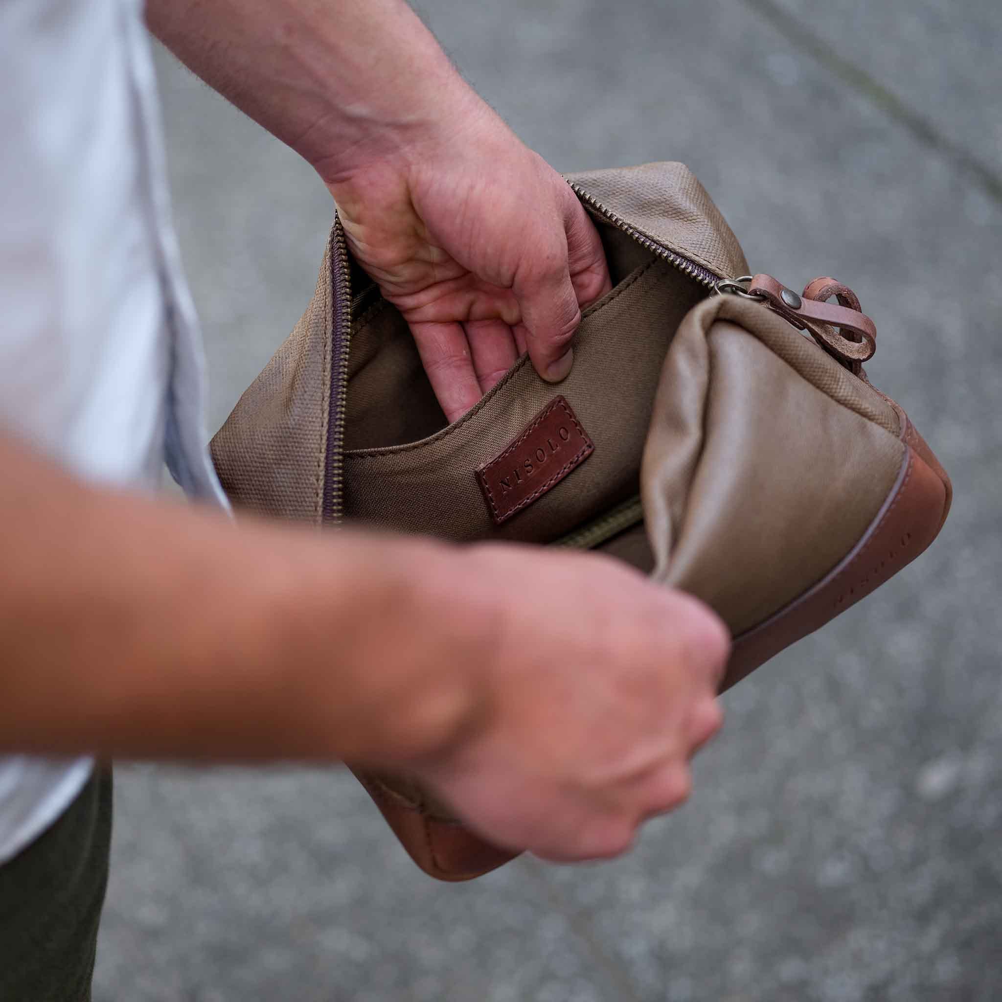 Durango Waxed Canvas Dopp Kit